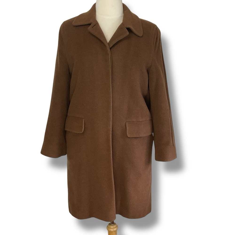 ALFRED SUNG Women's Brown Coat